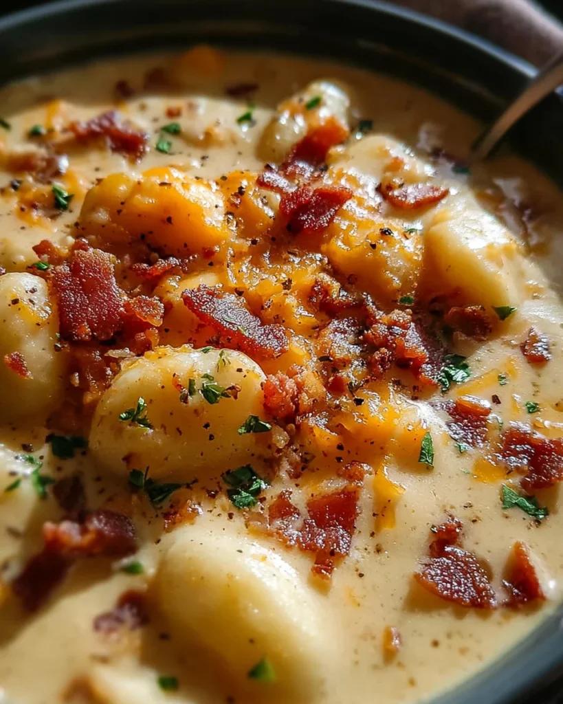 Bacon Cheddar Gnocchi Soup – A Rich and Creamy Comfort Meal