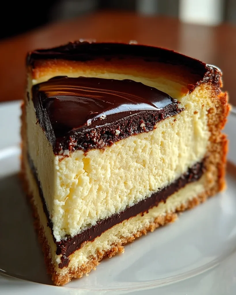 Boston Cream Pie Cheesecake-Cake