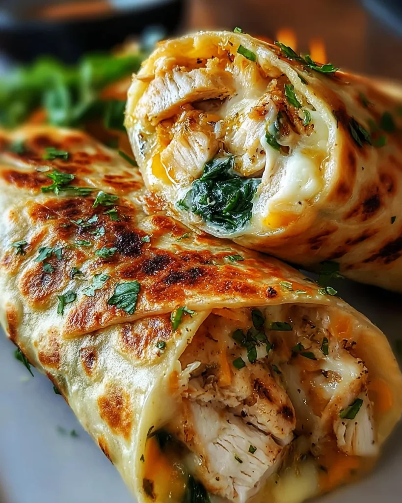 Cheesy Chicken Garlic Wraps: A Delicious and Easy Recipe to Try Today