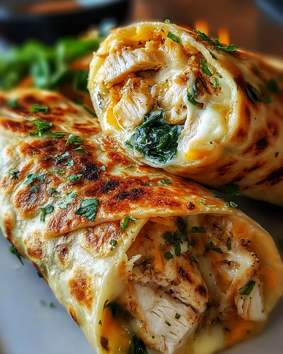 Cheesy Chicken Garlic Wraps: A Delicious and Easy Recipe to Try Today