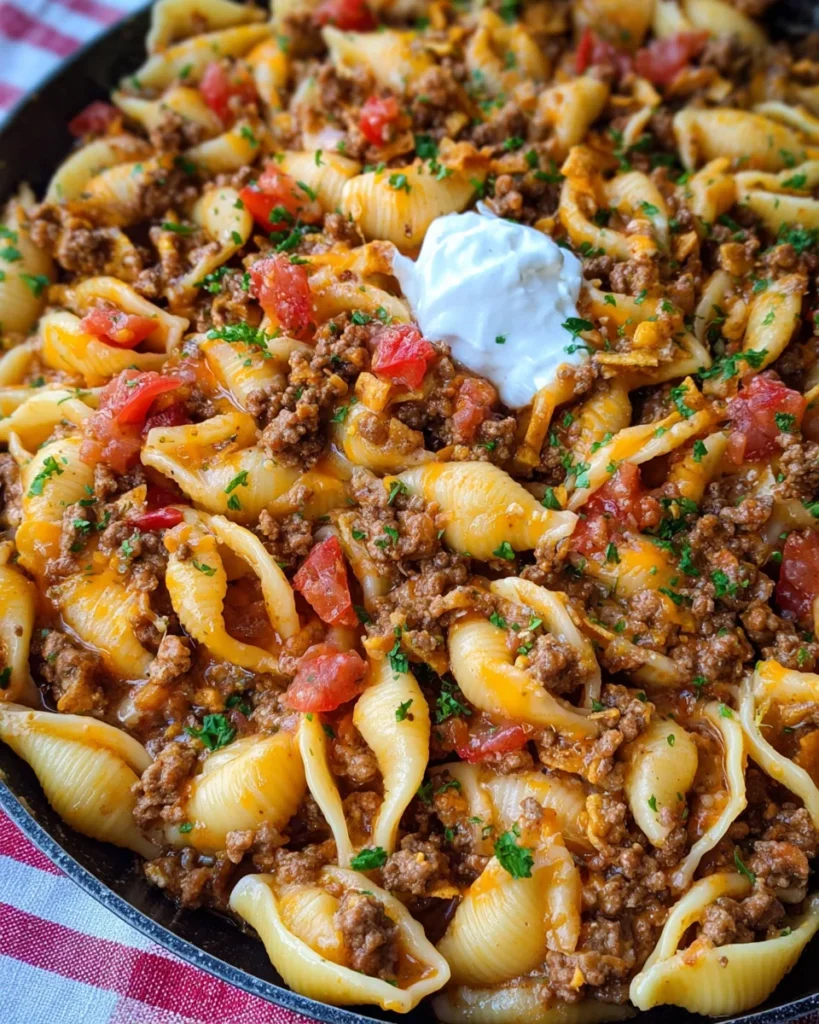 Cheesy Taco Pasta