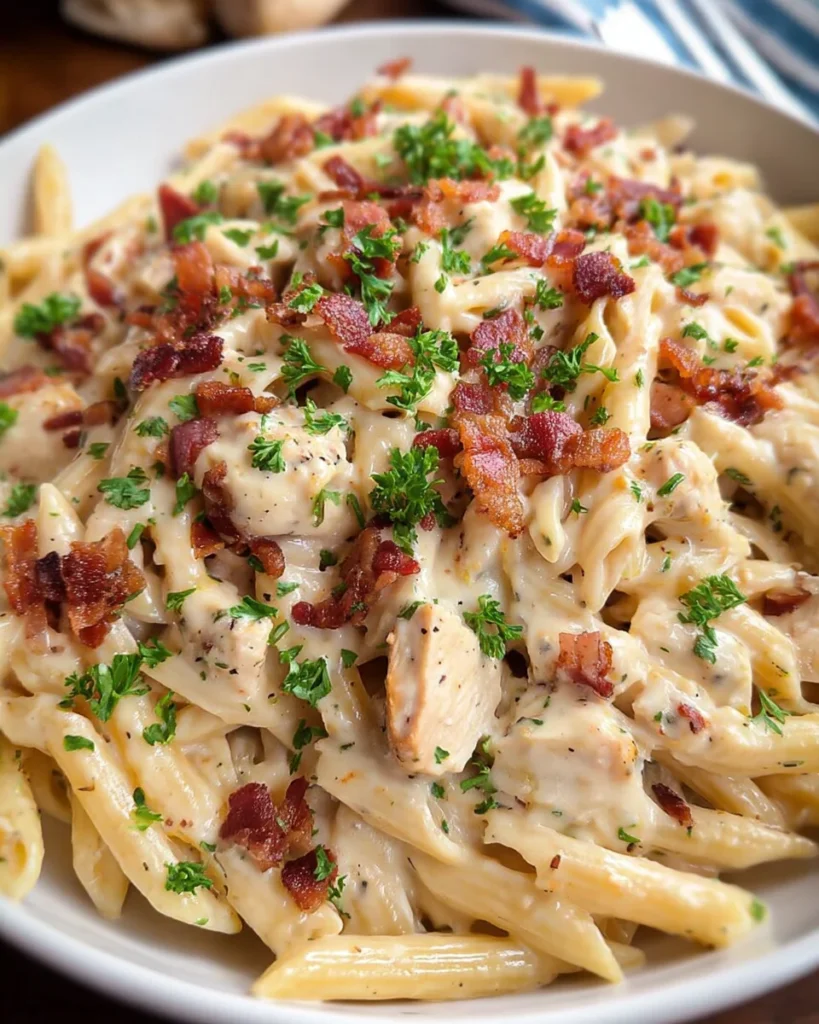 Cream Cheese Bacon Chicken Pasta Recipe