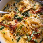 Creamy Tuscan Ravioli Soup : Comfort in Every Spoonful