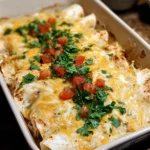 Creamy White Chicken Enchiladas