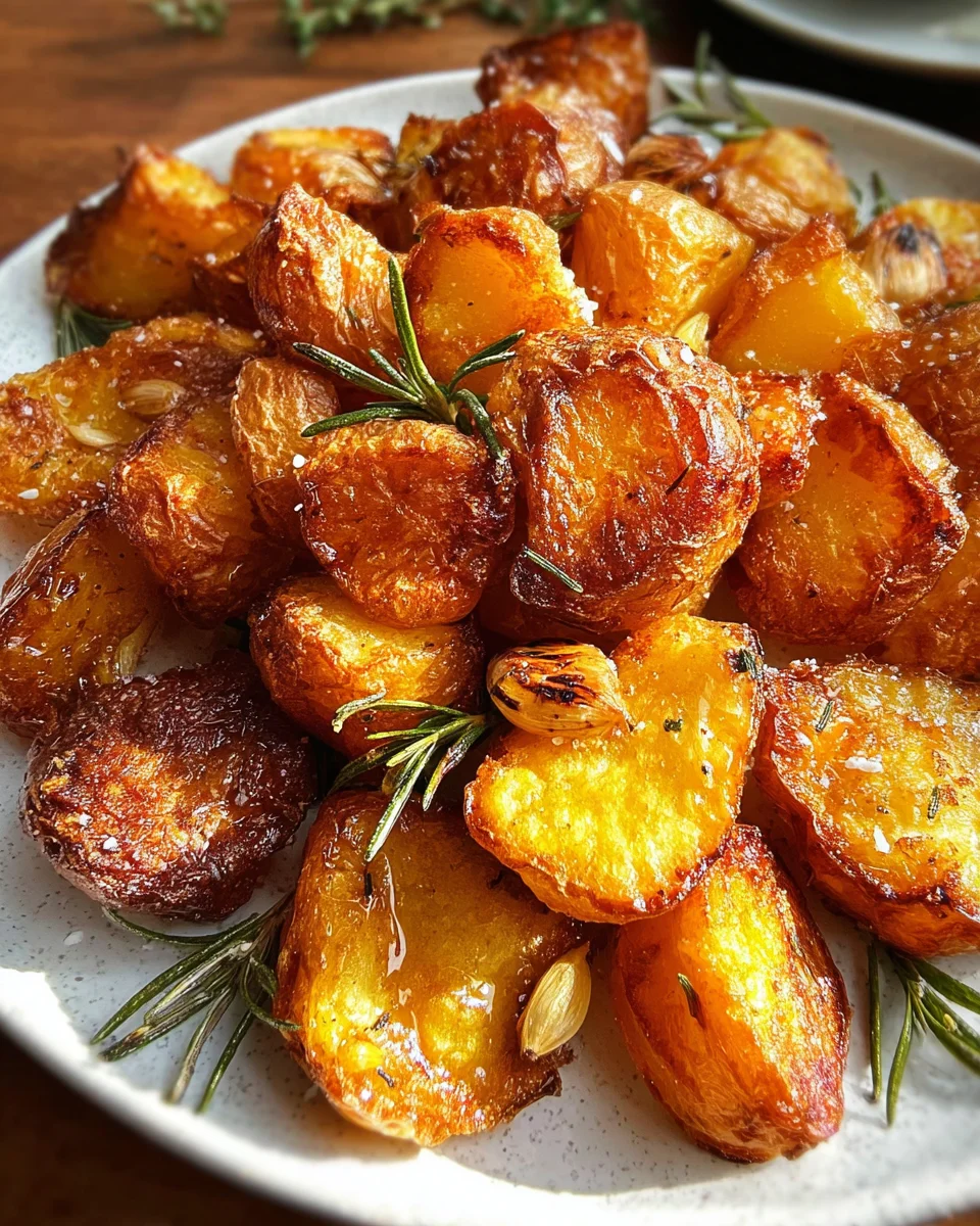 Crispy Roast Potatoes with Rosemary and Garlic - Whole30