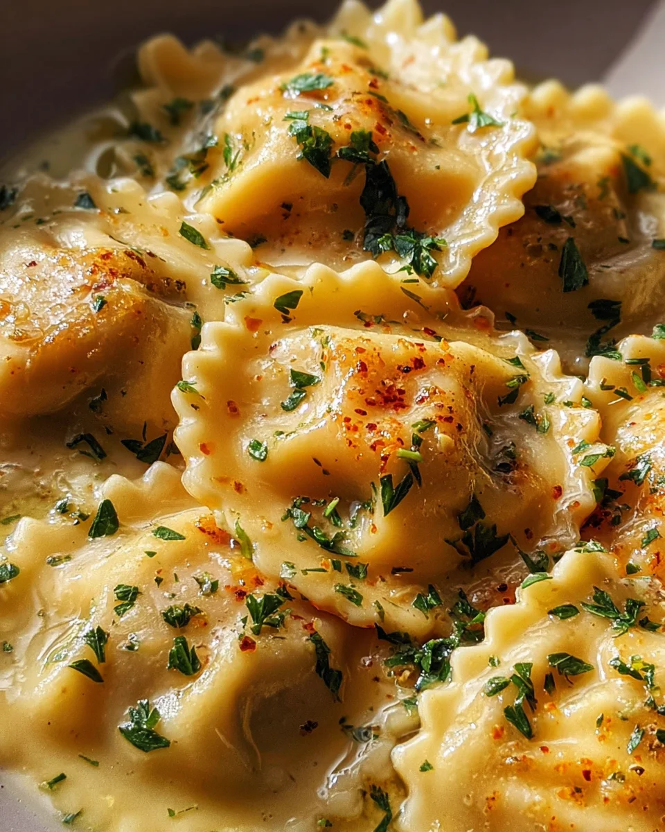 Delicious Lobster Ravioli in Garlic Butter Sauce Recipe