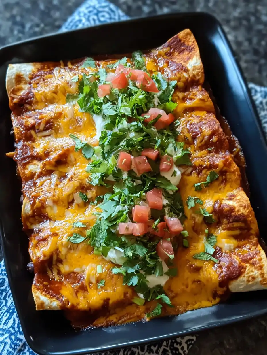 Ground Turkey Black Bean Enchiladas