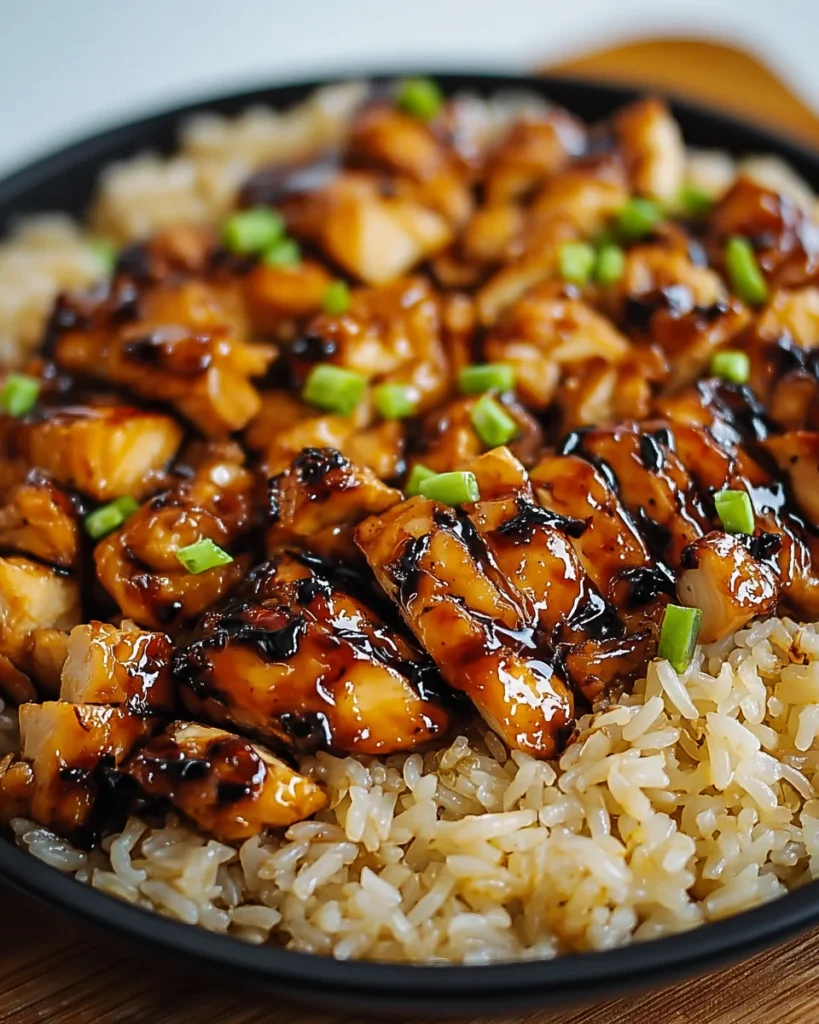 Honey BBQ Chicken Rice