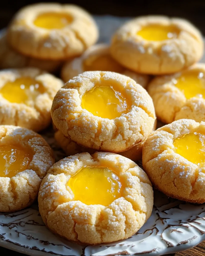 Lemon Thumbprint Cookies Recipe