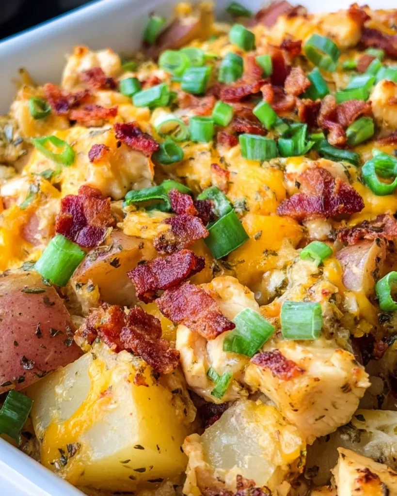 Loaded Chicken and Potato Casserole