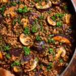 Mustard Beef with Mushrooms
