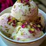 Rose Pistachio Cheesecake Ice Cream