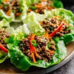 Asian Style Ground Beef Lettuce Wraps