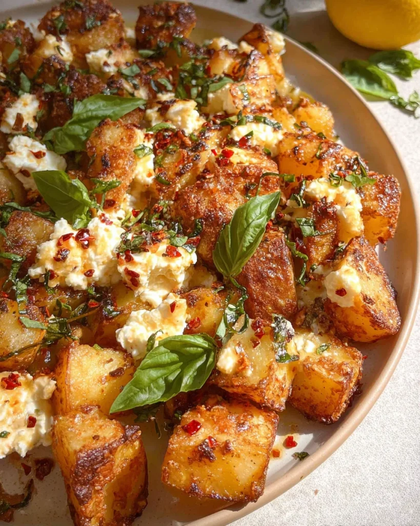 Baked Feta Potatoes