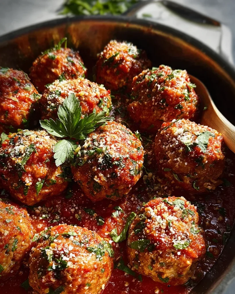 Baked Italian Meatballs