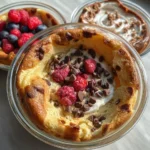 Baked Protein Pancake Bowls- great for meal prep and no banana needed!