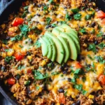 Cheesy Taco Rice Skillet