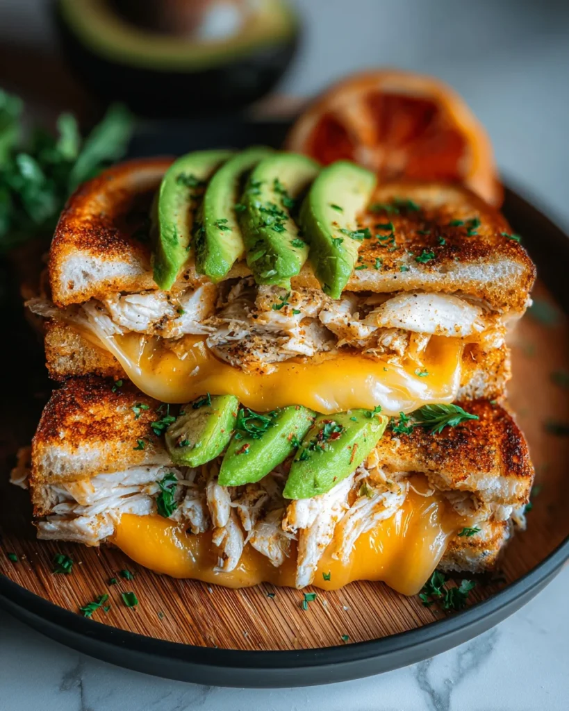 Chicken Avocado Melt Sandwich