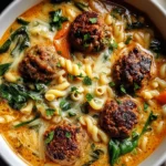 Creamy Italian Meatball Soup