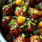 Crockpot Hawaiian Meatballs