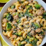 Easy Ground Turkey Broccoli Pasta Dinner