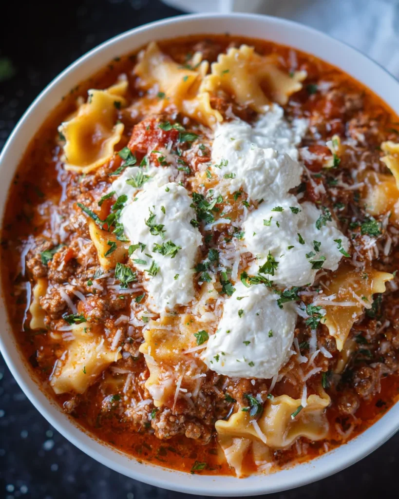 Easy Lasagna Soup Recipe