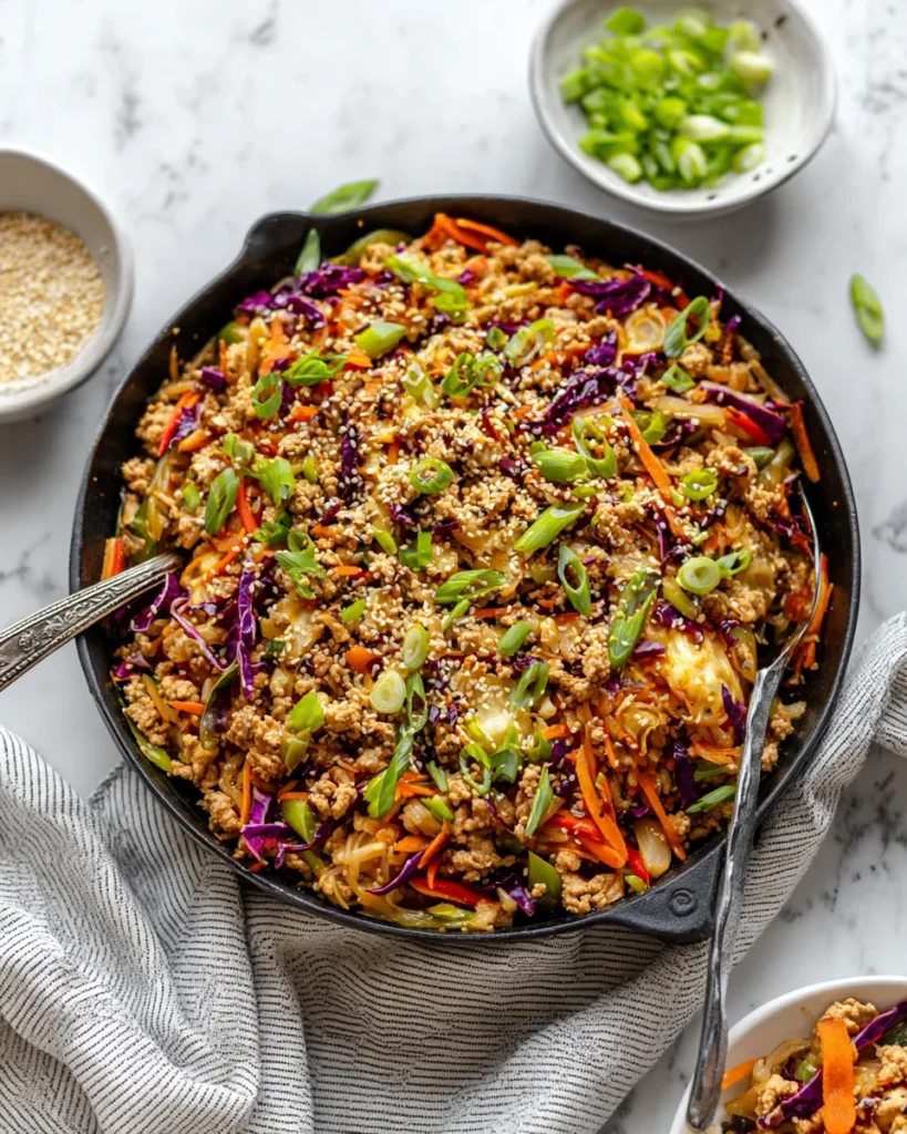 Extra Veggie Turkey Egg Roll In A Bowl