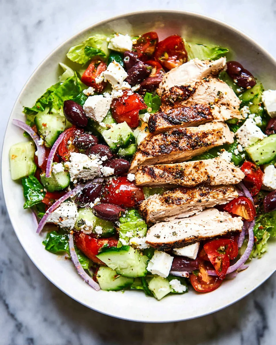Greek Salad with Chicken