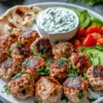 Greek Turkey Meatballs with Tzatziki