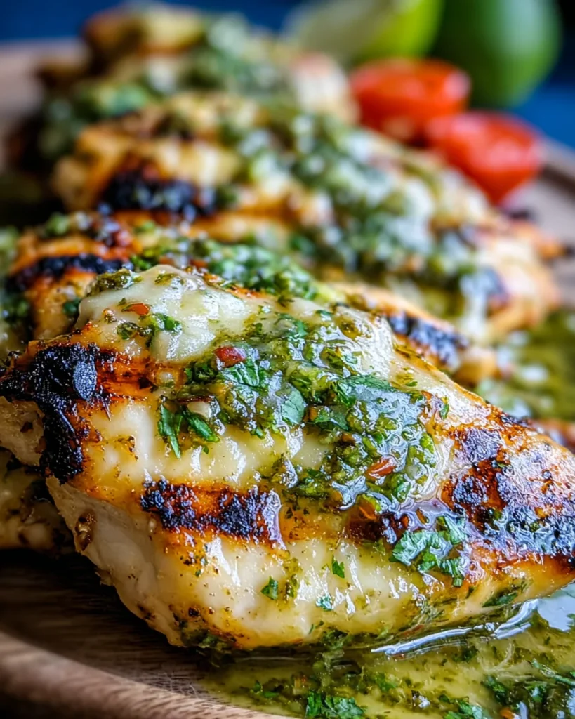 Grilled Salsa Verde Pepper Jack Chicken