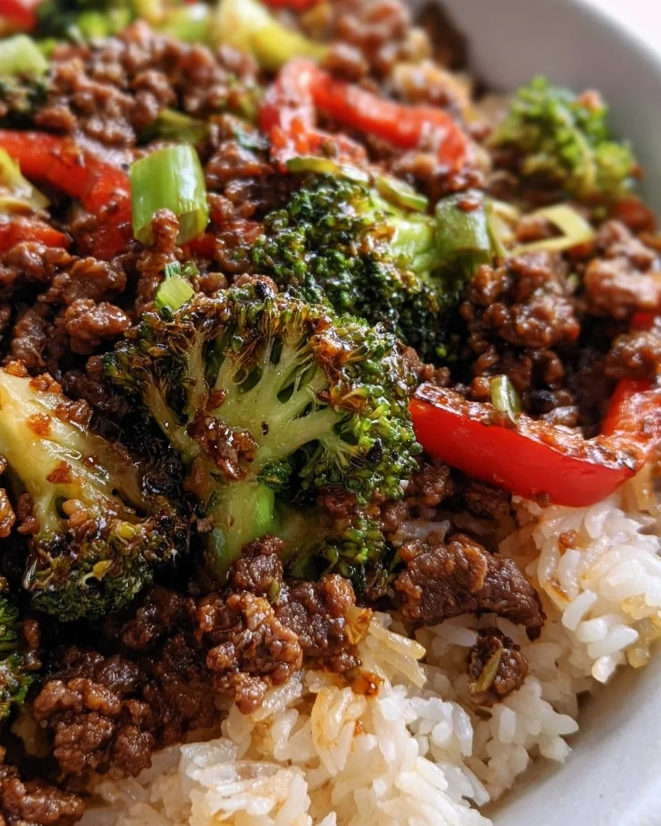 Ground Beef and Broccoli