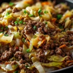 Ground Beef and Chopped Cabbage