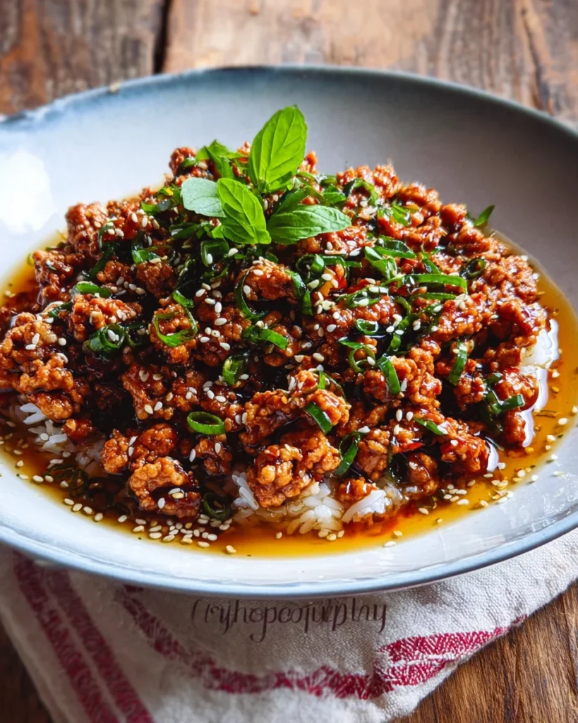 Ground Turkey Recipe (Korean-Style)