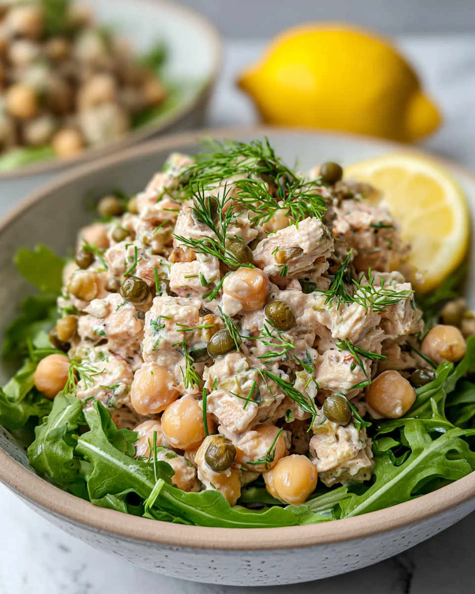 Healthy Tuna Garbanzo Bean Salad