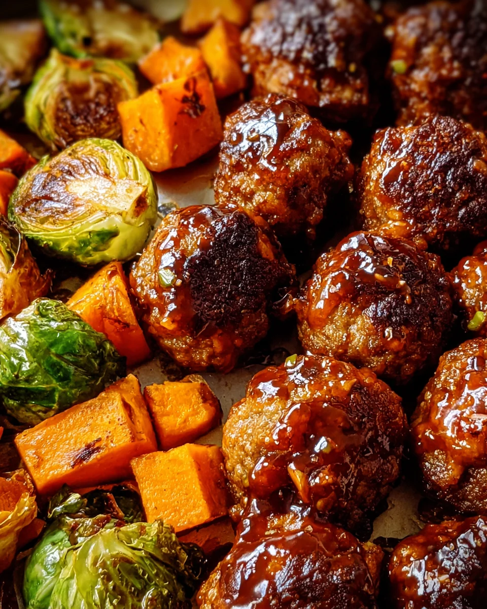Korean BBQ Meatballs and Vegetables