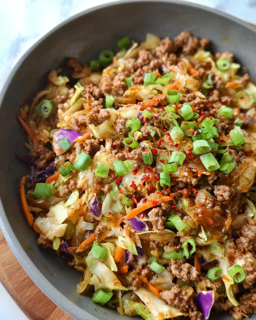 LOW-CARB EASY TO MAKE EGG ROLL IN A BOWL