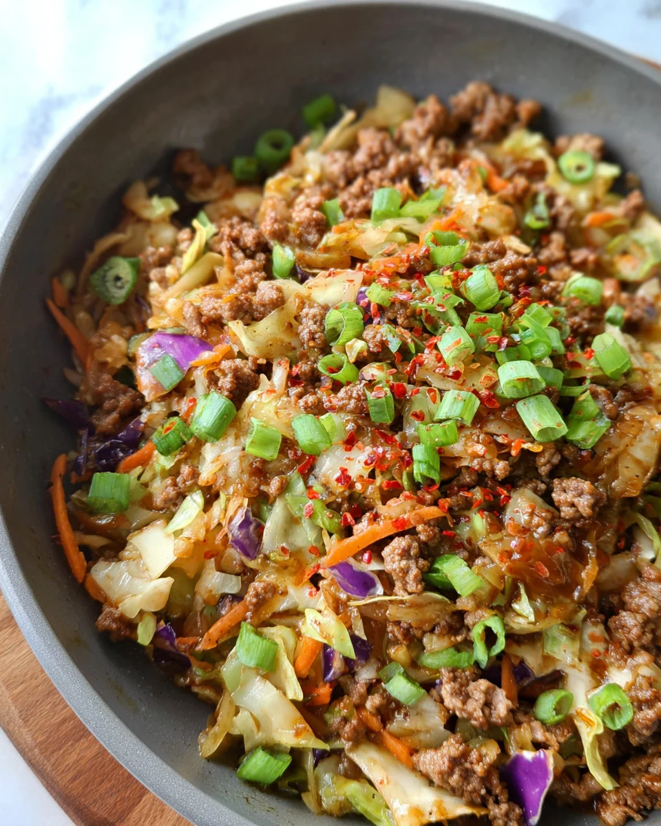 LOW-CARB EASY TO MAKE EGG ROLL IN A BOWL