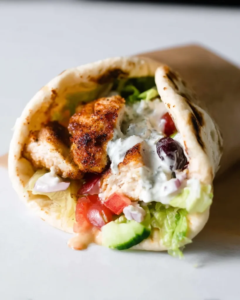 Mediterranean Chicken Wrap