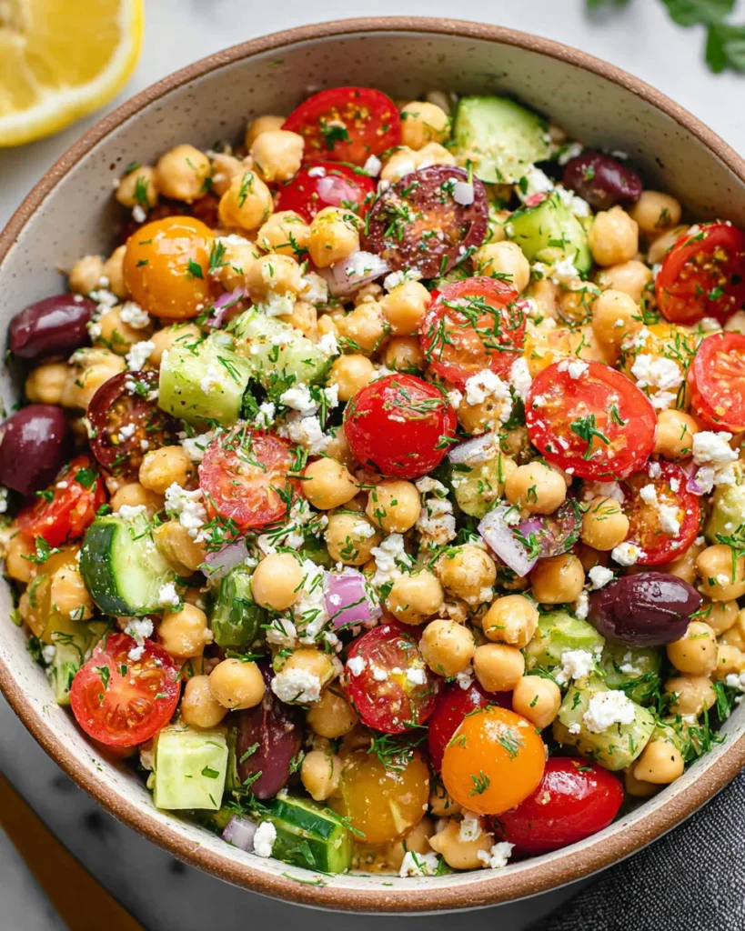 Mediterranean Chickpea Salad Recipe