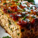 Melt-in-Your-Mouth Garlic Parmesan Chicken Meatloaf