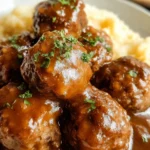 Tasty Slow Cooker Salisbury Steak Meatballs Recipe