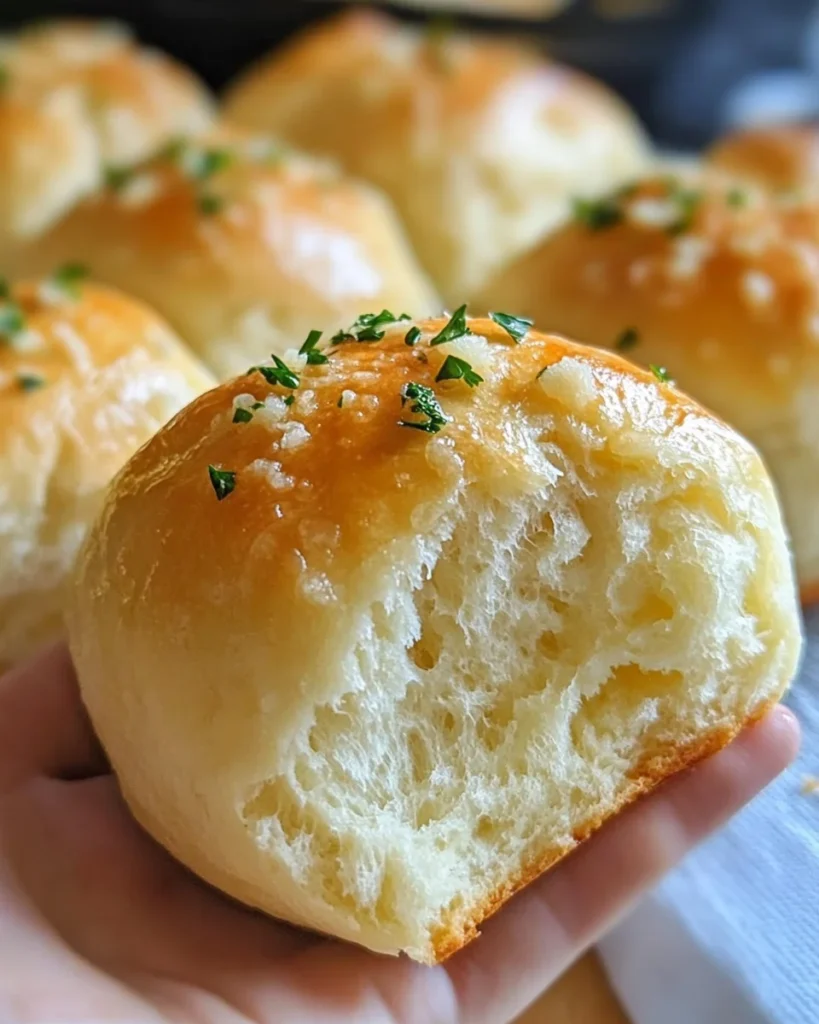 30-Minute Garlic Parmesan Dinner Rolls