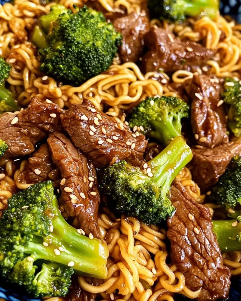 Beef and Broccoli Ramen Stir Fry