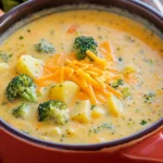 Cheddar Broccoli Potato Soup