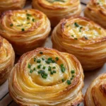 Cheesy Garlic Cruffin