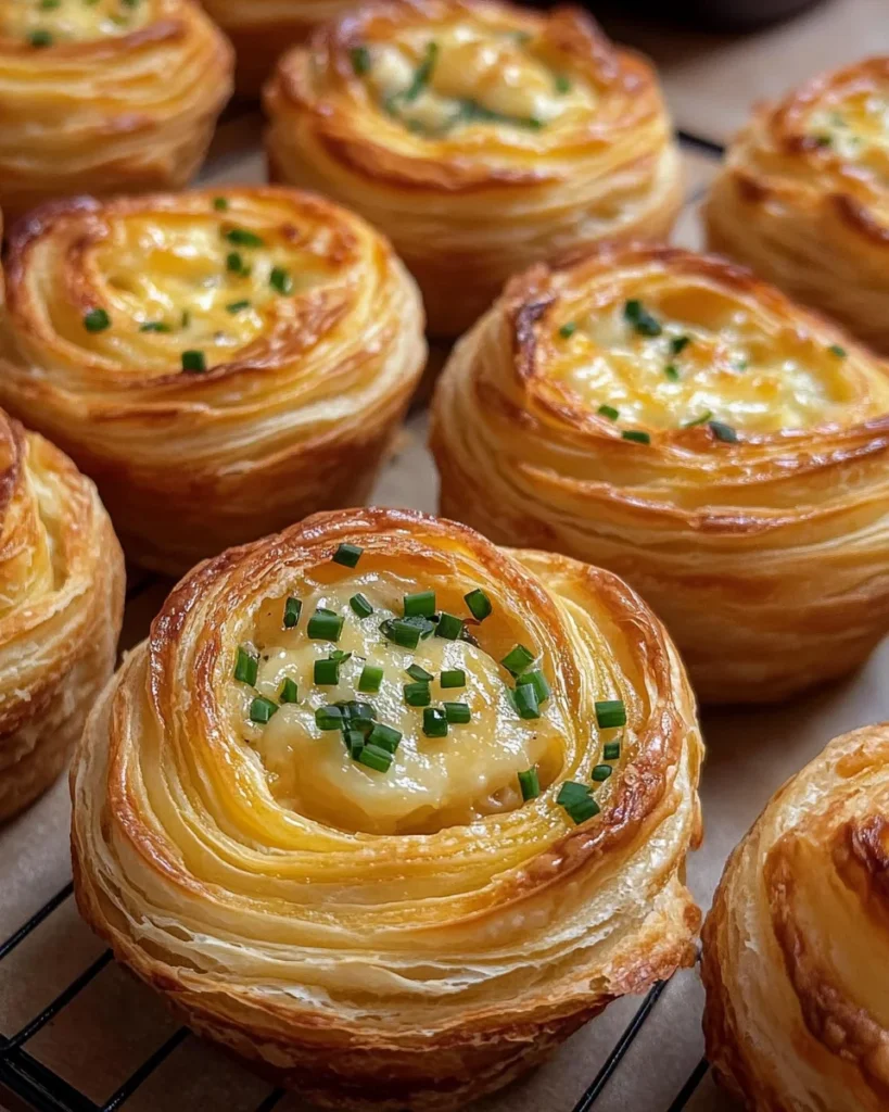 Cheesy Garlic Cruffin