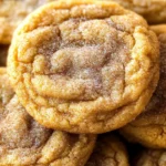 Chewy Pumpkin Snickerdoodle Cookies