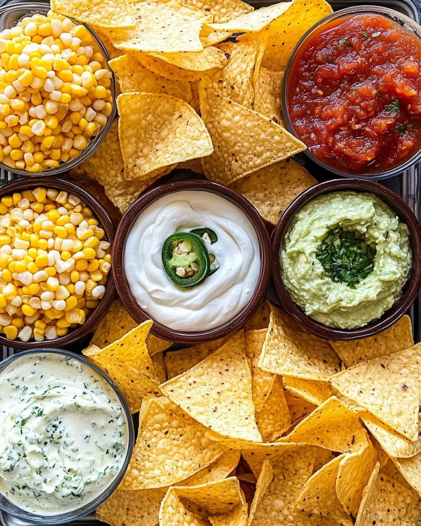 Chips and dip platter