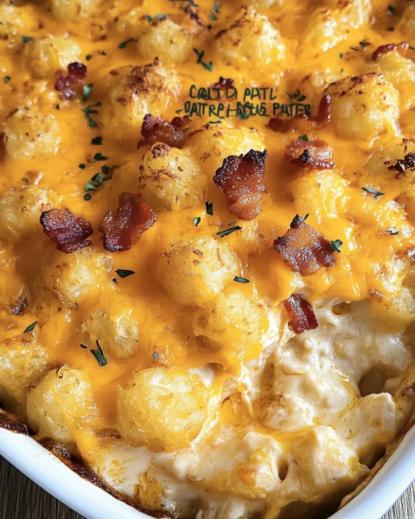 Cracked Out Chicken Tater Tot Casserole