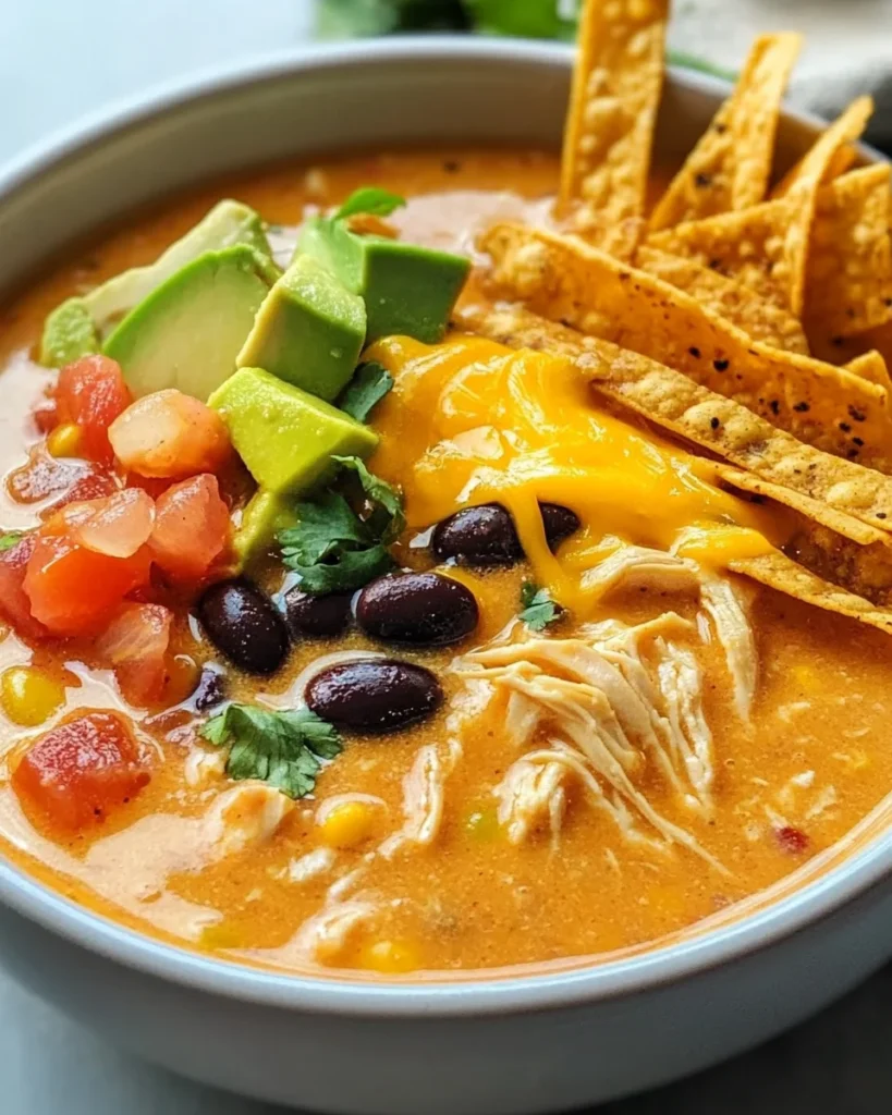 Creamy Chicken Tortilla Soup